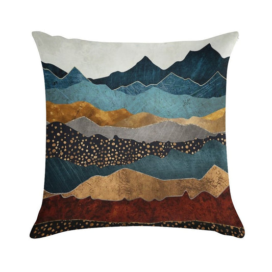 Amber Dusk Soft Washable Throw Pillow