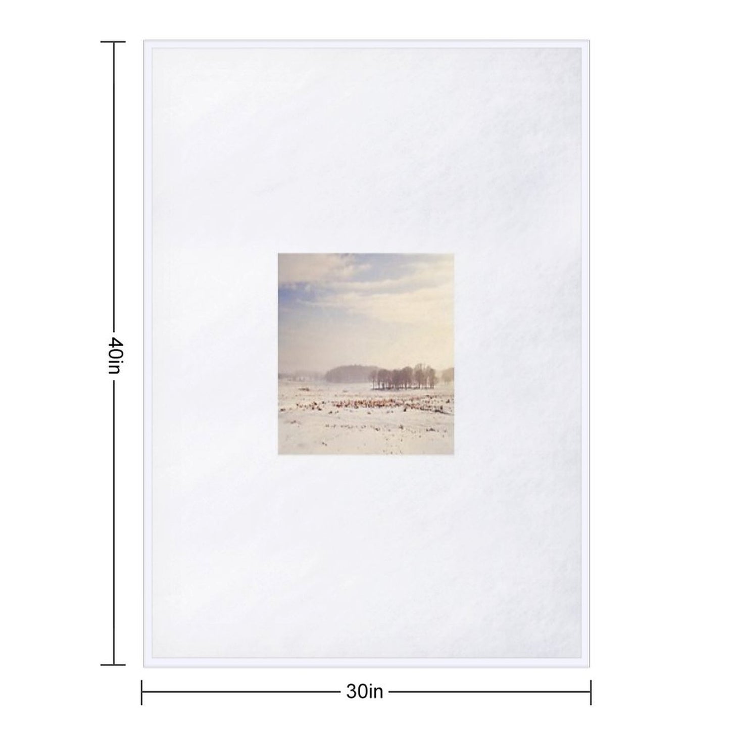 Snowy Valley Throw Blanket