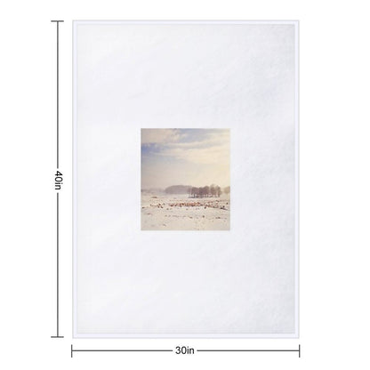 Snowy Valley Throw Blanket