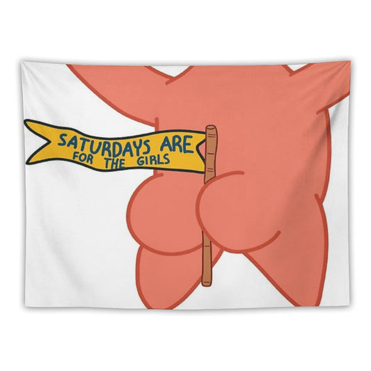 Saturdays Are for The Girls Patrick Star Tapestry