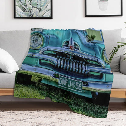 Modified FJ Holden at Wigley Reserve Throw Blanket