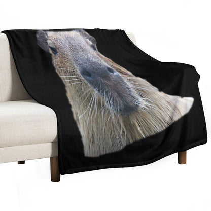 The Capybara Granddad Throw Blanket