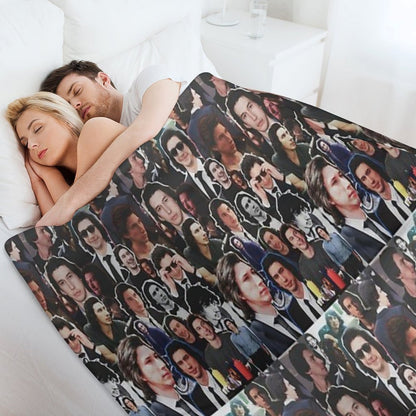 Assorted Adam Driver Collage Throw Blanket