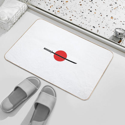 Simple Katana  Slip-Resistant Bath Mat