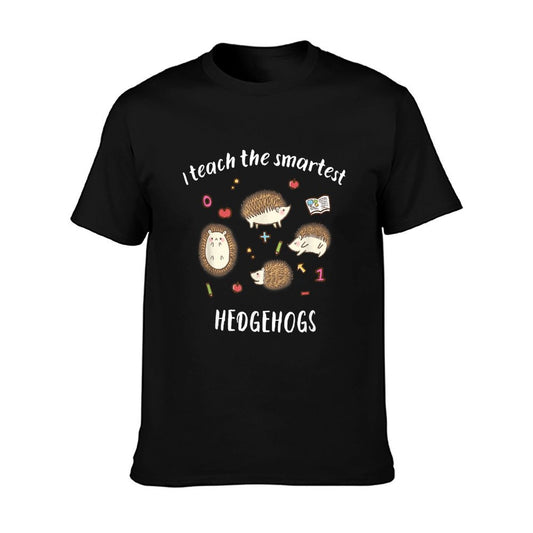 Cute Reading & Kindergarten Teacher Hedgehog Shirt T-Shirt