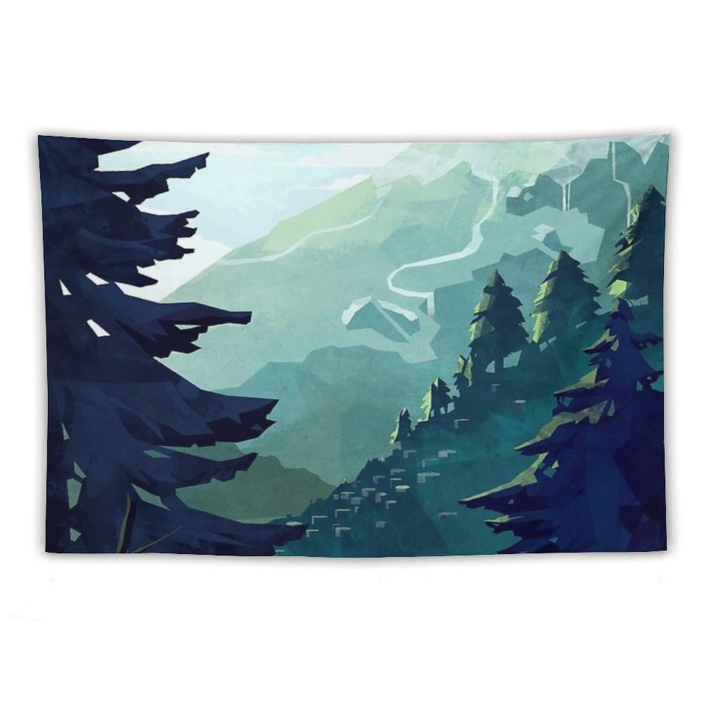 Canadian Mountain Tapestry