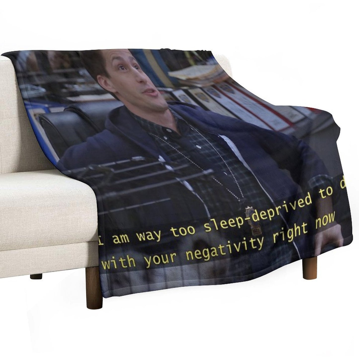 Jake Peralta Is Sleep Deprived Throw Blanket
