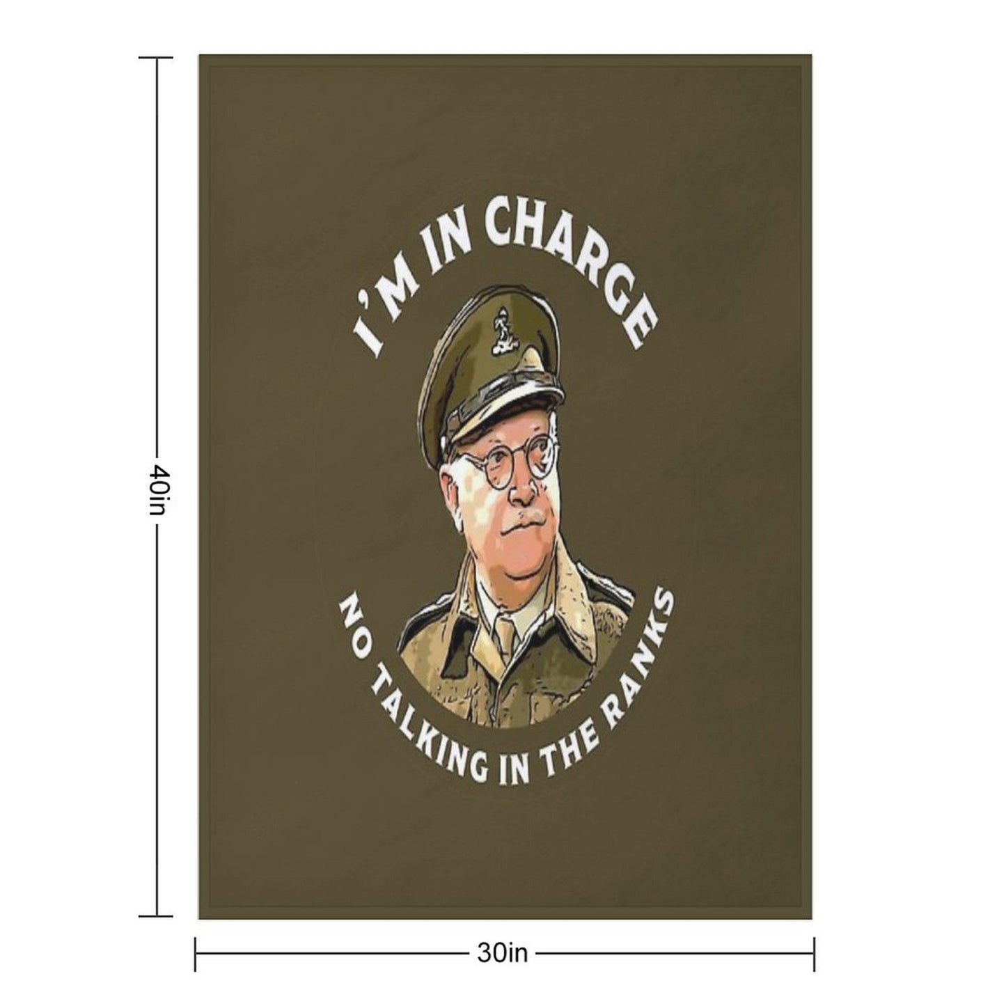 Dad's Army -  Captain Mainwaring - British Nostalgia - Dad's Army Tshirts  - Comedy Classic Gifts Throw Blanket