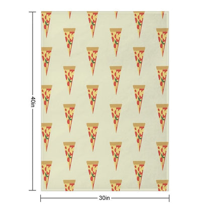 Pepperoni Pizza And Margherita Pizza Throw Blanket