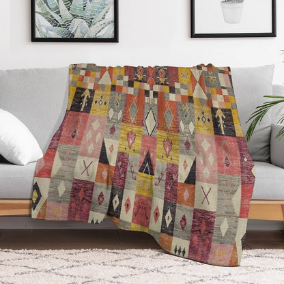 Moroccan Berber Carpte Throw Blanket