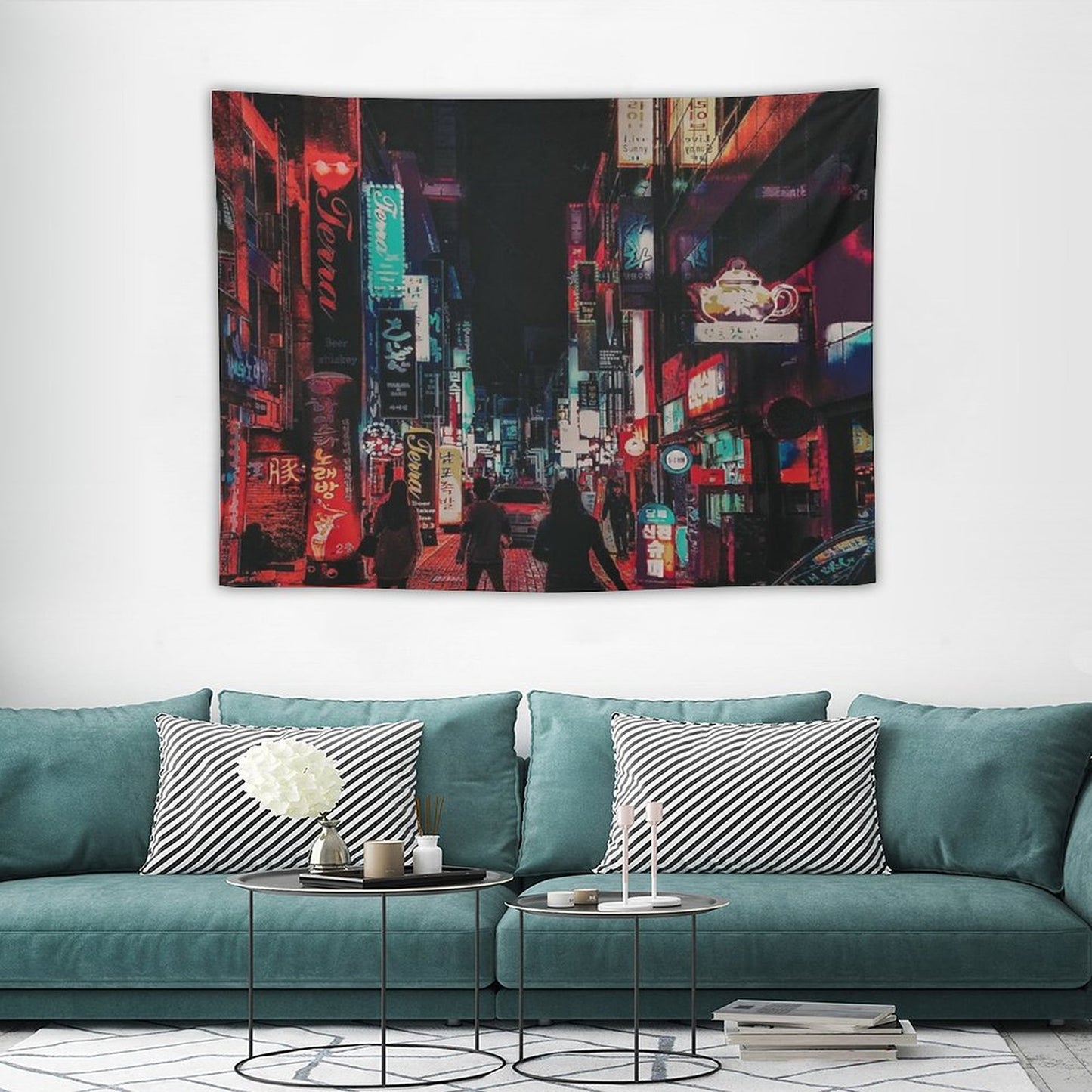 Retro Nights Tapestry
