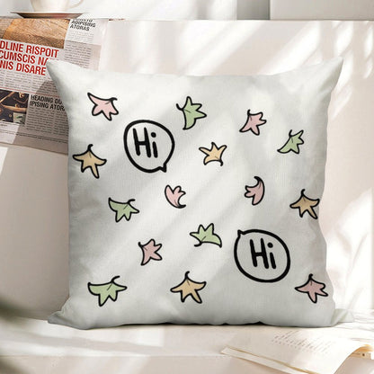 Heartstopper - Charlie And Nick - Hi Linen Throw Pillow Cover