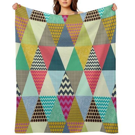 New York Beauty Triangles Throw Blanket