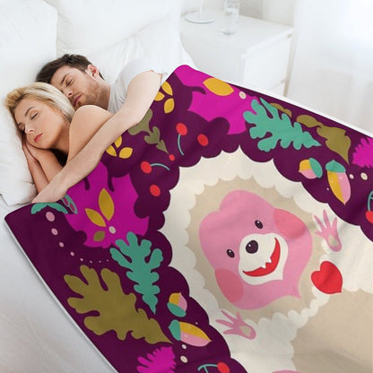 Hedgehog LOVE Throw Blanket