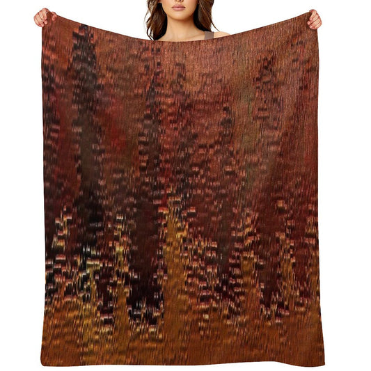 Copper Bronze Throw Blanket