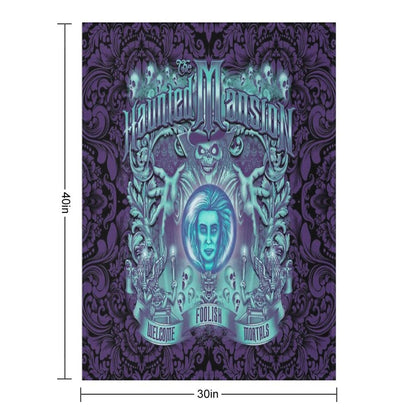 Haunted Mansion Ornate Design Throw Blanket