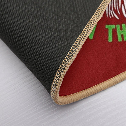 There's Some Ho's In This House Inappropriate Christmas Naughty Santa Funny Gifts Bath Mat