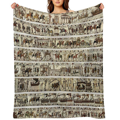 THE BAYEUX TAPESTRY Throw Blanket