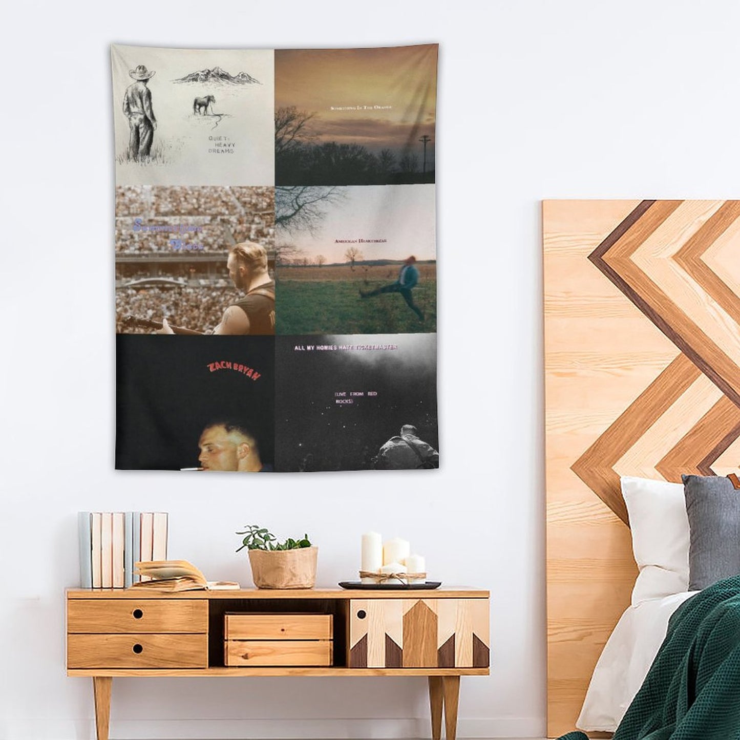 Zach Singer Bryan 6 Ablum Collections Cover Tapestry
