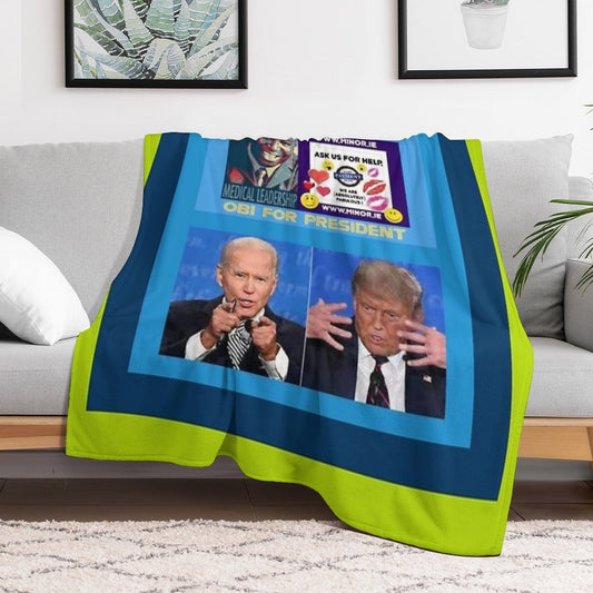 Professor Doctor Joseph Chikelue Obi  Independent  Design J  Obi For President  Ireland  Irish Presidential Election News. Throw Blanket