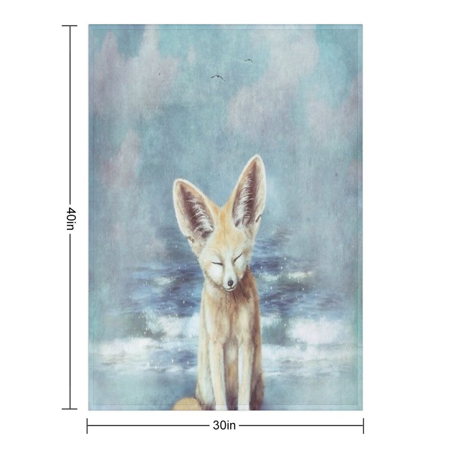 A Fennec's Dream Throw Blanket