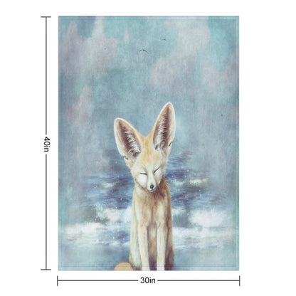 A Fennec's Dream Throw Blanket
