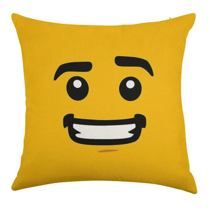 Brick Face - Guy Linen Throw Pillow Cover