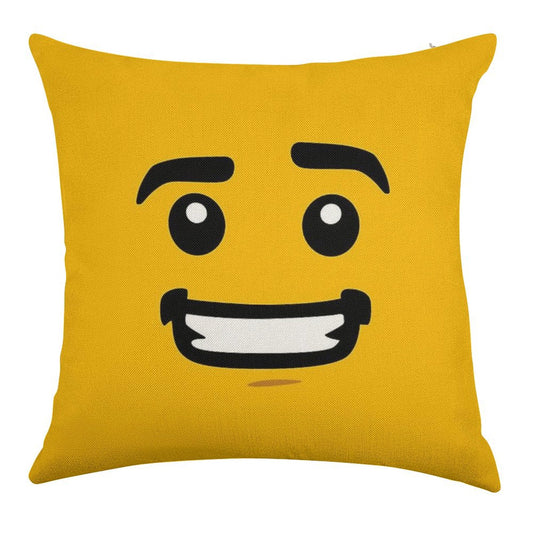 Brick Face - Guy Linen Throw Pillow Cover