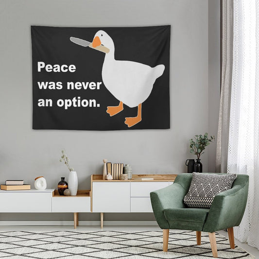 Peace Was Never An Option Tapestry