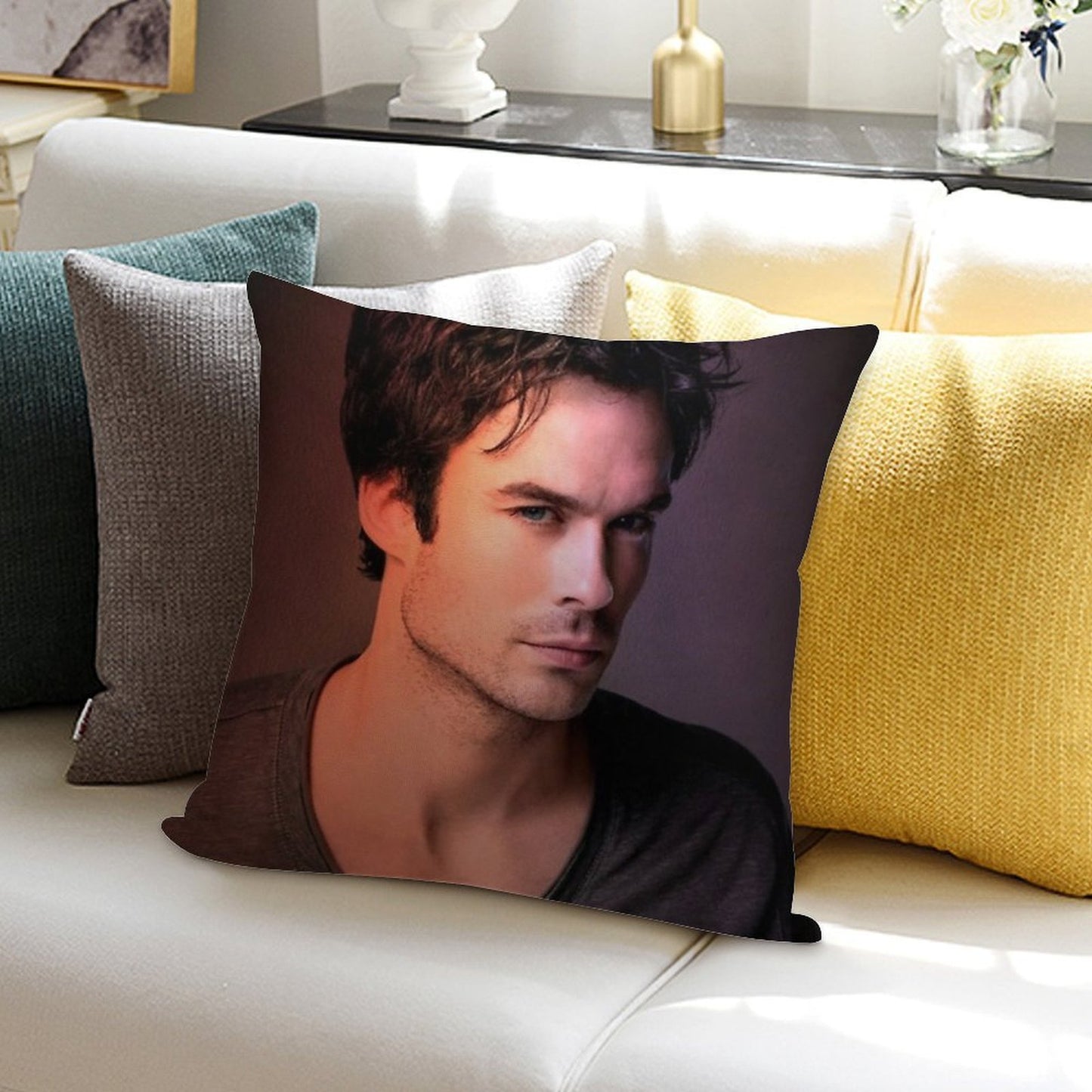 Ian Somerhalder Soft Warmth Comfort Throw Pillow