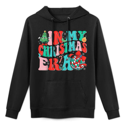 In My Christmas Era Vintage Groovy Christmas Holiday Xmas Machine Washable Hoodie