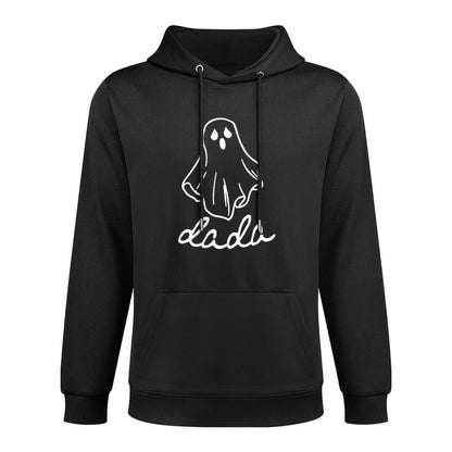 Dada Ghost Boo One Spooky Dada First Halloween Birthday Boy Machine Washable Hoodie