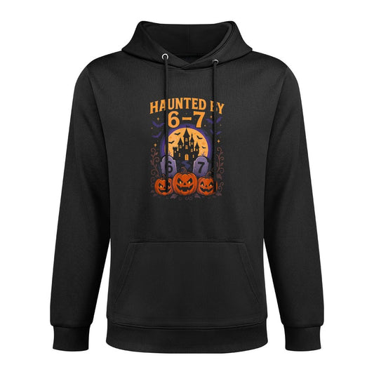 67 Funny Six Seven Gen Alpha Z Halloween 67 Haunted by 67 Machine Washable Hoodie