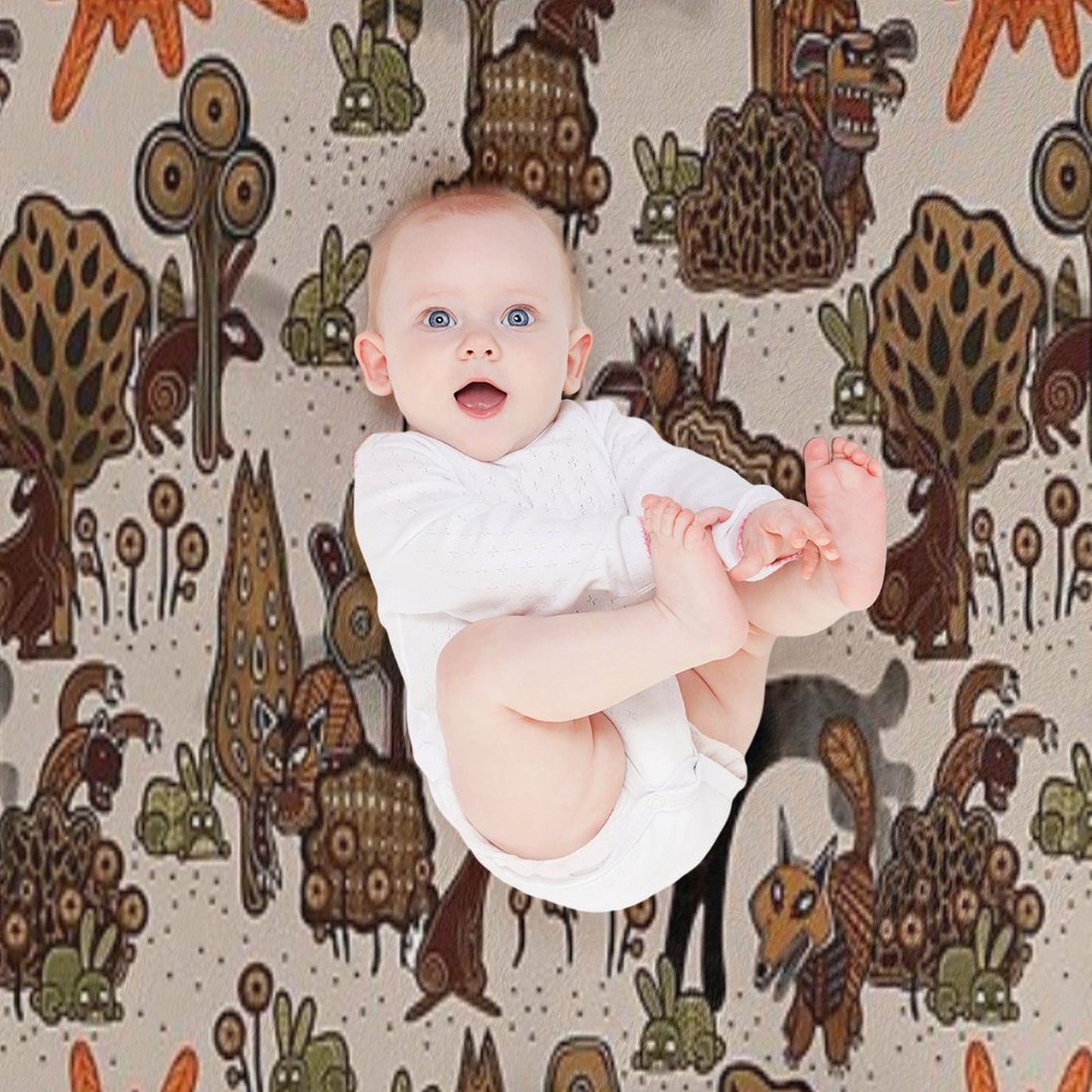 In The Beginning of The World - Watership Down Pattern Throw Blanket