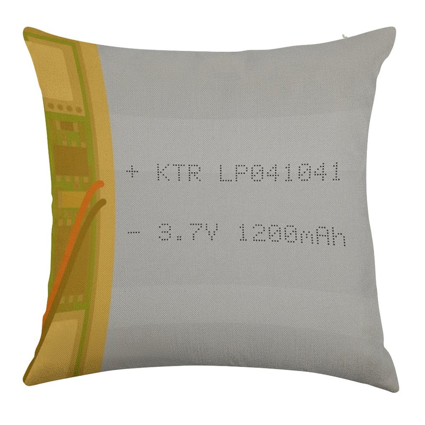 Lithium Polymer Battery Linen Throw Pillow Cover