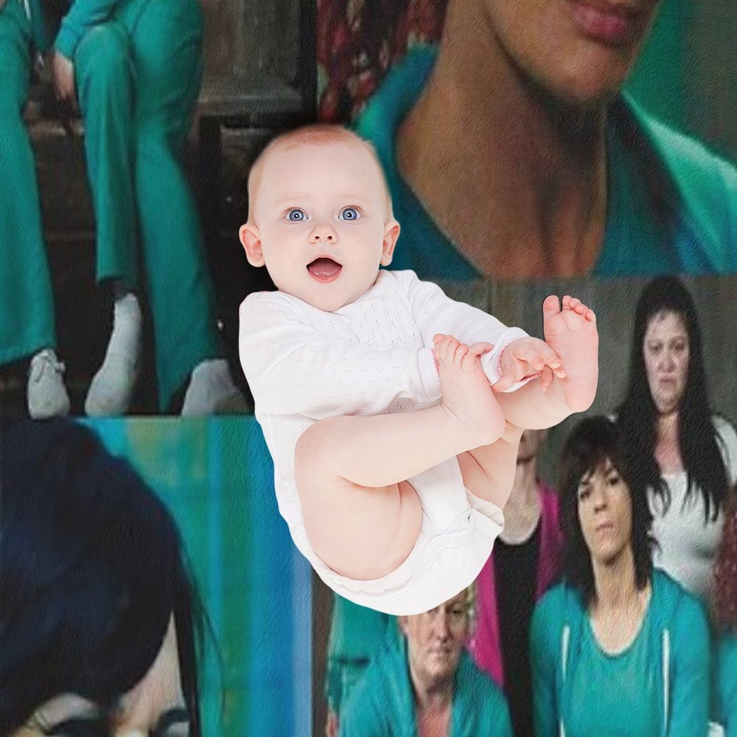 Wentworth Collage Throw Blanket