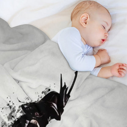 Armored Samurai Throw Blanket