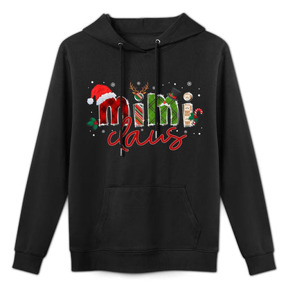 Mimi Claus Santa Claus Family Matching Christmas Pajama Easy Care Hoodie