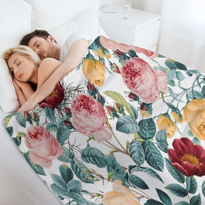 Vintage Garden VI Throw Blanket