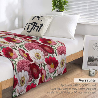 Flower Garden Throw Blanket