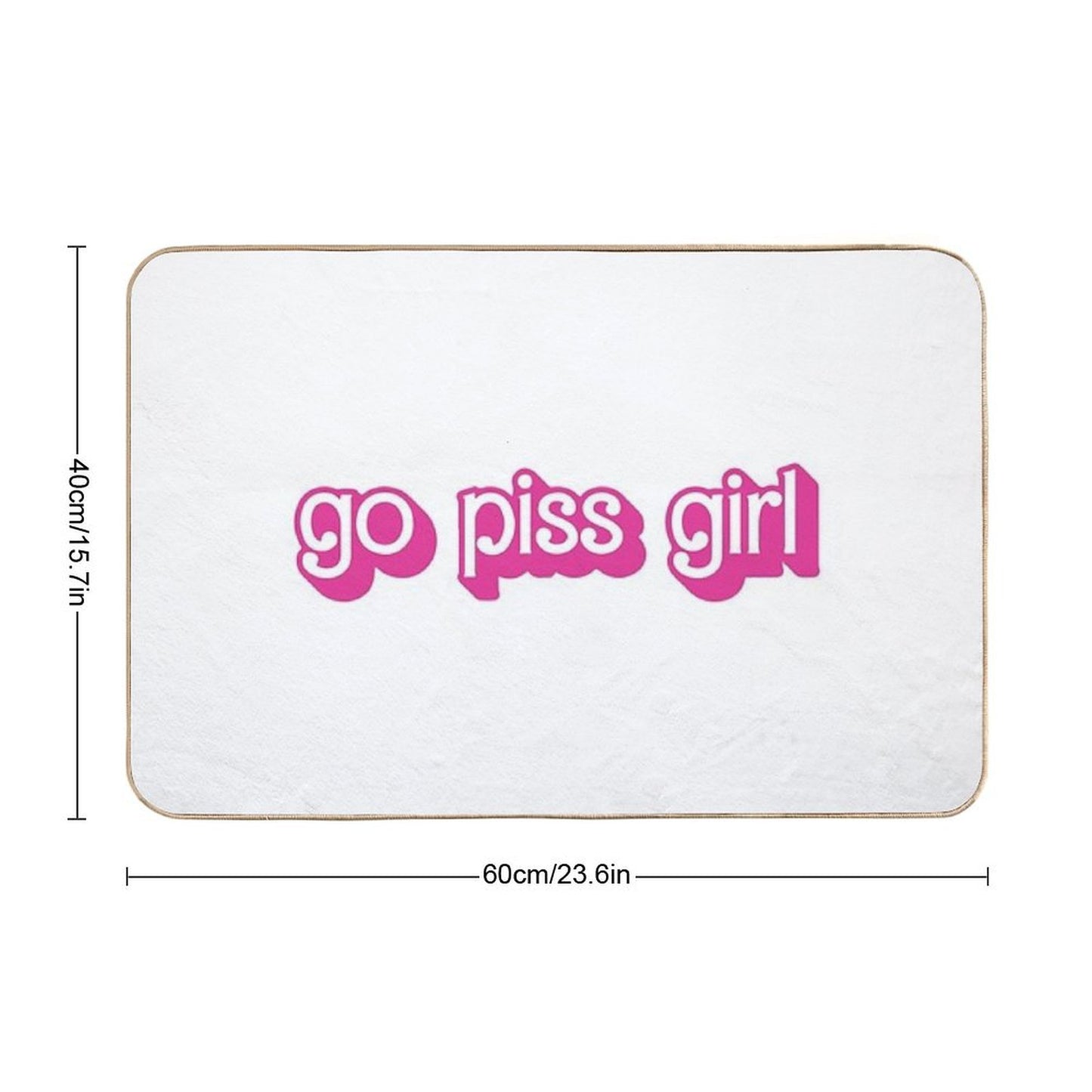 Go Piss Girl Bath Mat