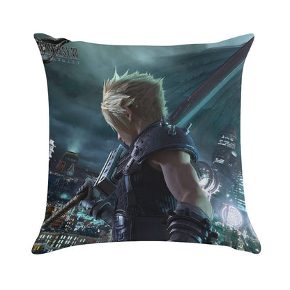Cloud Final Fantasy VII Remake Soft Decorative Cover Throw Pillow