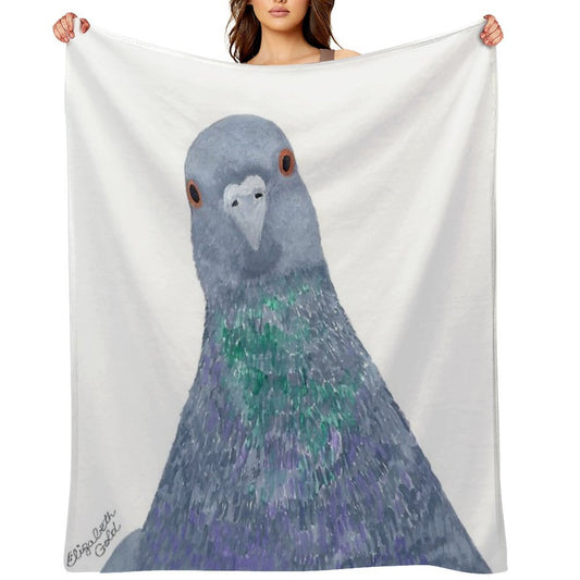 Pigeon Wild Rock Dove Bird Throw Blanket