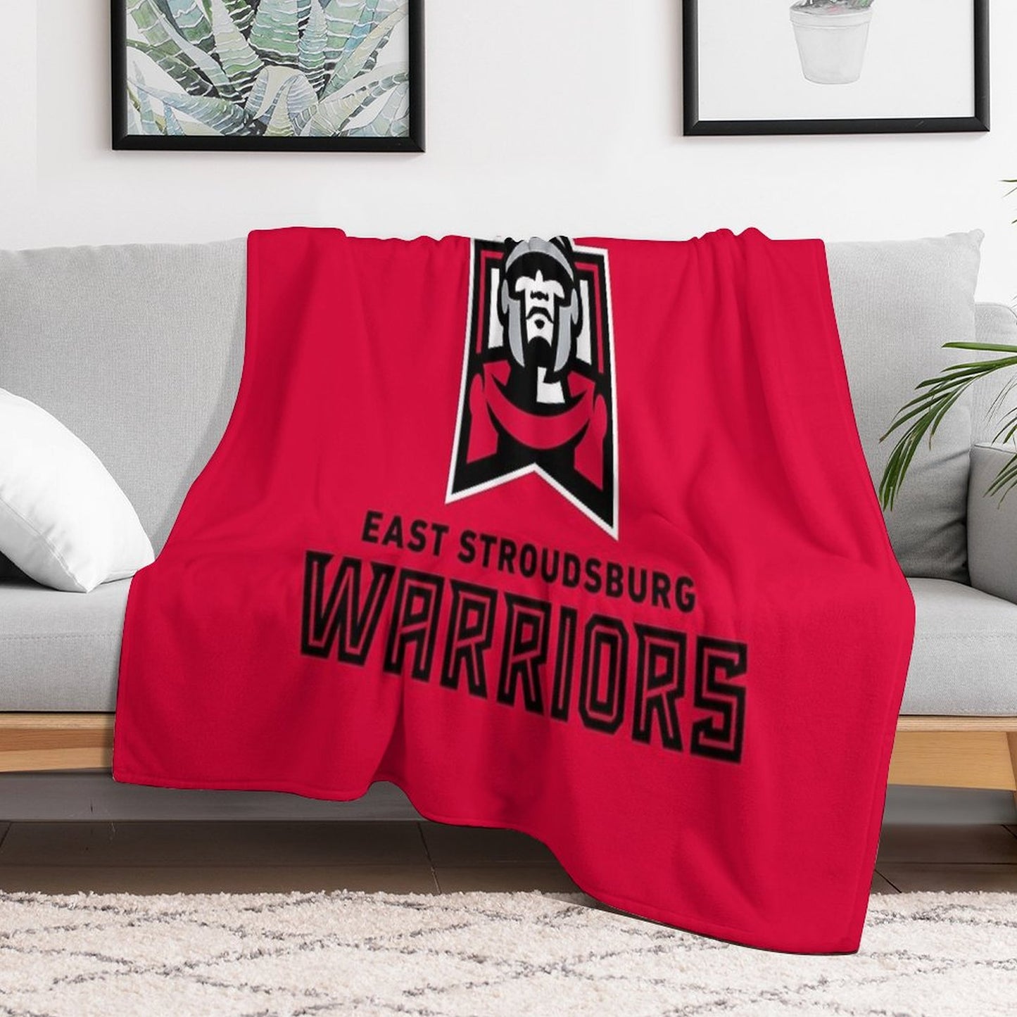 New East Stroudsburg-Warriors Throw Blanket