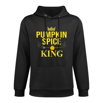Pumpkin Spice King Coffee Lover Halloween  Thanksgiving Relaxed Fit Hoodie