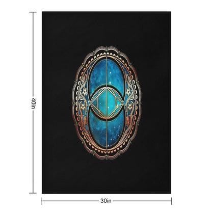 Vesica Piscis, Chalice Well, Celtic Symbol, Avalon, Magic Throw Blanket