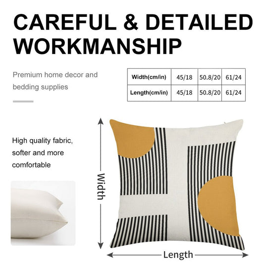 Bauhaus #16 Linen Throw Pillow Cover