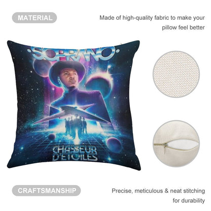 SOPRANO STAR HUNTER Linen Throw Pillow Cover