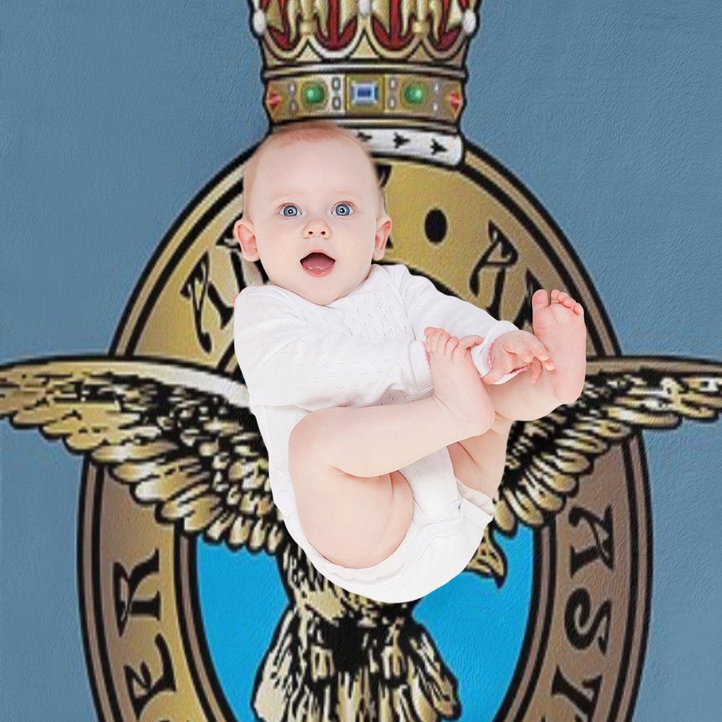 Royal Air Force Badge Throw Blanket