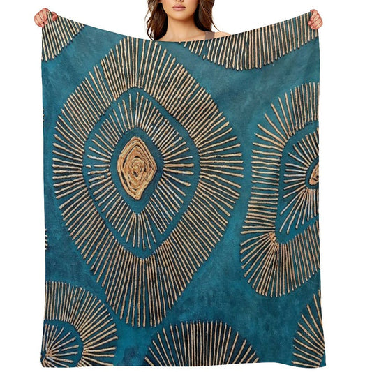 Fossilized Throw Blanket